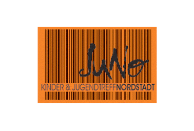 Logo Jugenndhaus JuNo (orange und schwarz)